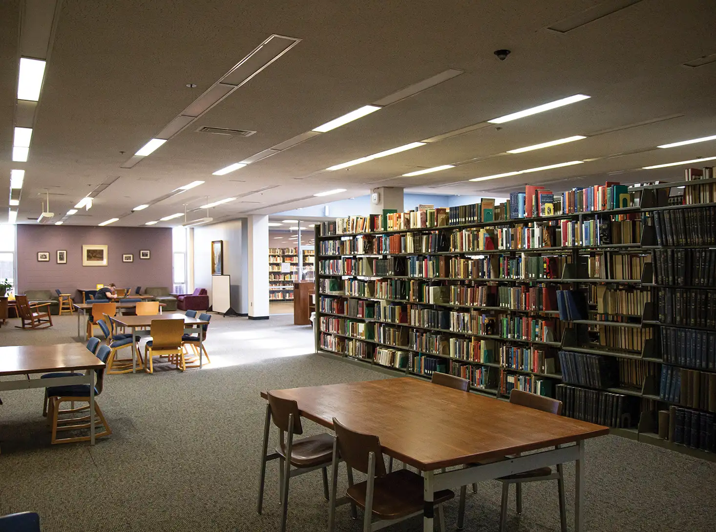 Interior view of Funderburg library